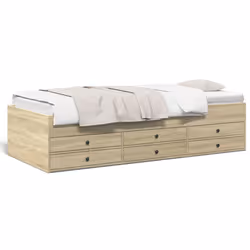 VidaXL 3280869, Sofa bed, Oak, Wood, 2030 mm, 1015 mm, 455 mm