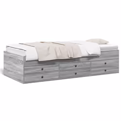VidaXL 3280872, Sofa bed, Grey, Oak, Wood, 2030 mm, 1015 mm, 455 mm