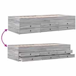 VidaXL 3280872 sofa Sofa bed Grey, Oak - Additional view 8