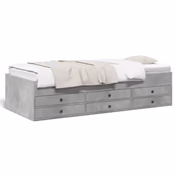 VidaXL 3280877, Sofa bed, Grey, Wood, 2030 mm, 930 mm, 455 mm
