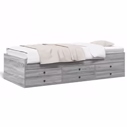 VidaXL 3280879, Sofa bed, Grey, Oak, Wood, 2030 mm, 930 mm, 455 mm