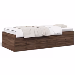 VidaXL 3280880, Sofa bed, Brown, Oak, Wood, 2030 mm, 930 mm, 455 mm