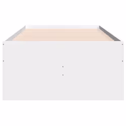 vidaXL Daybed with Drawers Sofa Bed Guest Bed Black 100x200 cm Engineered Wood - white, 90 x 190 cm - Additional view 4