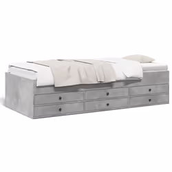 VidaXL 3280884, Sofa bed, Grey, Wood, 1930 mm, 930 mm, 455 mm