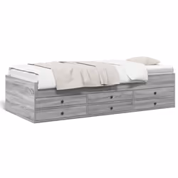 VidaXL 3280886, Sofa bed, Grey, Oak, Wood, 1930 mm, 930 mm, 455 mm