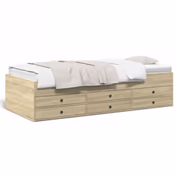 VidaXL 3280890, Sofa bed, Oak, Wood, 1930 mm, 780 mm, 455 mm