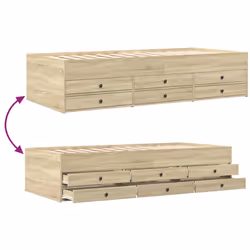 VidaXL 3280890 sofa Sofa bed Oak - Additional view 7