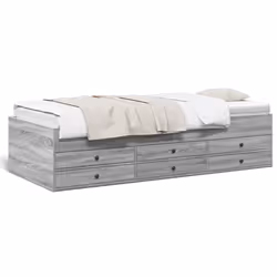 VidaXL 3280893, Sofa bed, Grey, Oak, Wood, 1930 mm, 780 mm, 455 mm