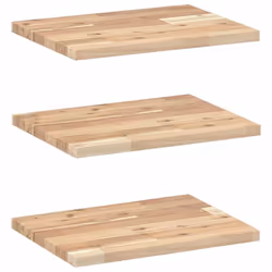 vidaXL Floating Shelves Wall Storage Shelf 4pcs Untreated Solid Wood Acacia - 40 x 30 x 2 cm/ 3 pcs