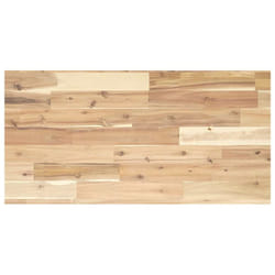 vidaXL Floating Shelves Wall Storage Shelf 4pcs Untreated Solid Wood Acacia - natural, 80 x 40 x 2 cm/ 1 pcs