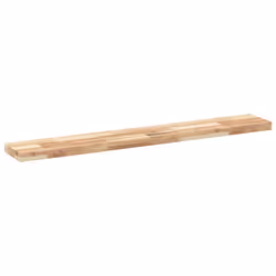 vidaXL Floating Shelves Wall Storage Shelf 4pcs Untreated Solid Wood Acacia - natural, 140 x 20 x 4 cm/ 4 pcs