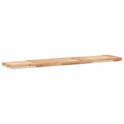 vidaXL Floating Shelves Wall Storage Shelf 4pcs Untreated Solid Wood Acacia - natural, 120 x 30 x 4 cm/ 2 pcs