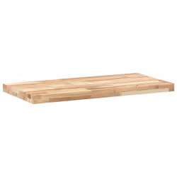 vidaXL Floating Shelves Wall Storage Shelf 4pcs Untreated Solid Wood Acacia - natural, 80 x 40 x 4 cm/ 2 pcs