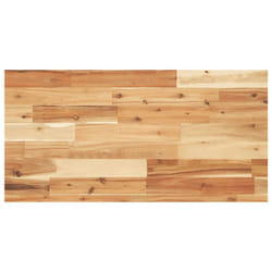 vidaXL Floating Shelves Wall Storage Shelf 4pcs Untreated Solid Wood Acacia - dark brown, 100 x 40 x 4 cm/ 1 pcs
