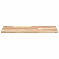 vidaXL Bathroom Vanity Top Countertop Basin Top Untreated Solid Wood Acacia - natural