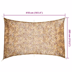 vidaXL Camouflage Netting with Storage Hunting Cover Shooting Hunting Shelter - sand, 410 x 285 cm