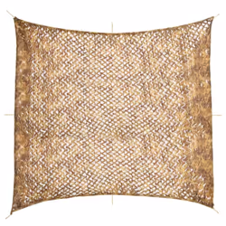 vidaXL Camouflage Netting with Storage Hunting Cover Shooting Hunting Shelter - sand, 416 x 402 cm