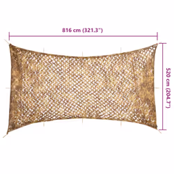 vidaXL Camouflage Net with Storage Bag Camping Camo Net Hunting Sunshade Sand - 816 x 520 cm