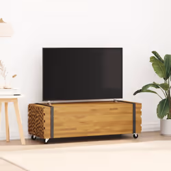 vidaXL Coffee Table 110x45x35 cm Solid Wood Teak end table sofa table