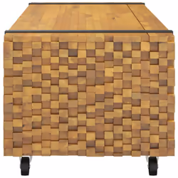 vidaXL Coffee Table 110x45x35 cm Solid Wood Teak end table sofa table - Additional view 4