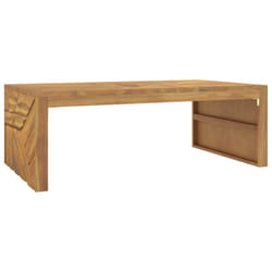 vidaXL Coffee Table 110x60x38 cm Solid Wood Teak end table sofa table