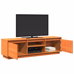 vidaXL TV Cabinet TV Stand TV Unit Media Cabinet Wax Brown Solid Wood Pine - Additional view 4
