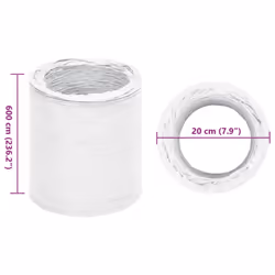 vidaXL Exhaust Duct Air Conditioner Hose Exhaust Vent Duct Hose PVC Ã20 cm