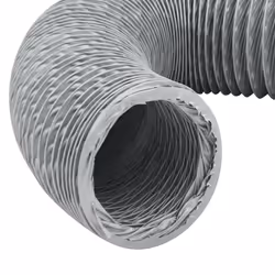 vidaXL Exhaust Duct Air Duct Pipe Flexible Exhaust Hose Venting Duct Hose PVC - 12.5 cm - Additional view 6