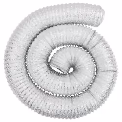 vidaXL Ventilation Duct Air Duct Flexible Exhaust Hose Venting Duct Aluminium - 10 cm - Additional view 5