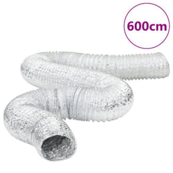 vidaXL Ventilation Duct Air Duct Flexible Exhaust Hose Venting Duct Aluminium - 20 cm