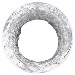 vidaXL Ventilation Duct Air Duct Flexible Exhaust Hose Venting Duct Aluminium - 20 cm - Additional view 4
