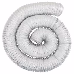 vidaXL Ventilation Duct Air Duct Flexible Exhaust Hose Venting Duct Aluminium - 20 cm - Additional view 5