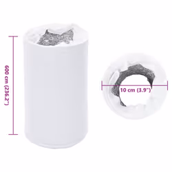 vidaXL Ventilation Duct Air Duct Exhaust Hose Venting Duct Aluminium and PVC - 10 cm