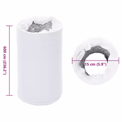 vidaXL Ventilation Duct Air Duct Exhaust Hose Venting Duct Aluminium and PVC - 15 cm