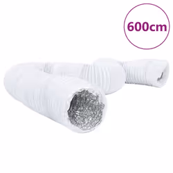 vidaXL Ventilation Duct Air Duct Exhaust Hose Venting Duct Aluminium and PVC - 20 cm