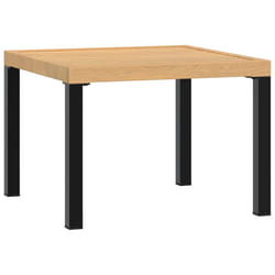 vidaXL Garden Coffee Table Patio Table Outdoor Table Black Powder-coated Steel