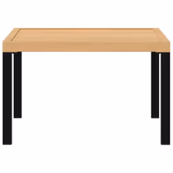 vidaXL Garden Coffee Table Patio Dining Table Outdoor Table Black Aluminium