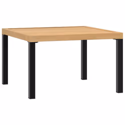 vidaXL Garden Coffee Table Patio Dining Table Outdoor Table Black Aluminium