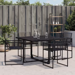 VidaXL 4008578 outdoor chair Terrace Polyrattan, Steel Black