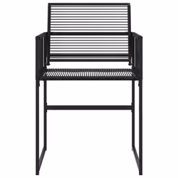 VidaXL 4008578 outdoor chair Terrace Polyrattan, Steel Black - Additional view 4