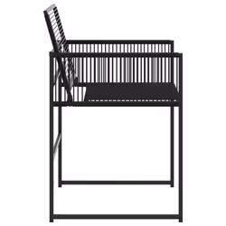 VidaXL 4008578 outdoor chair Terrace Polyrattan, Steel Black - Additional view 6