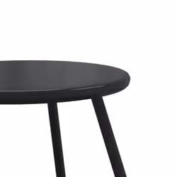 vidaXL Garden Coffee Tables Dining Table 2 pcs Round Black Powder-coated Steel - Additional view 6