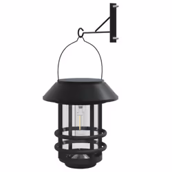 vidaXL Solar Outdoor Wall Lanterns Pathway Lamp Wall Light Flickering Flame - white, 4 pcs - Additional view 5