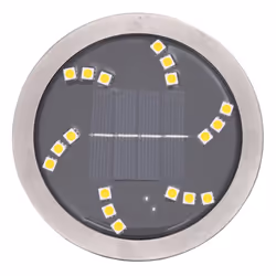 vidaXL Solar Ground Lights with Ground Spikes Solar Outdoor Light Warm White - model 3, 4 pcs - Additional view 4