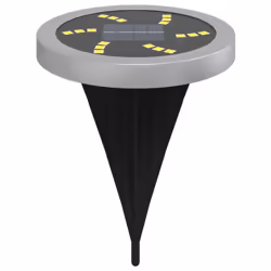 vidaXL Solar Ground Lights with Ground Spikes Solar Outdoor Light Warm White - model 3, 12 pcs - Additional view 4