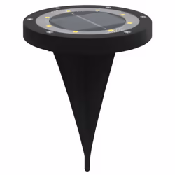 vidaXL Solar Ground Lights with Ground Spikes Solar Outdoor Light Warm White - model 5, 4 pcs - Additional view 2