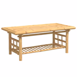 vidaXL Coffee Table Hall Tea Centre End Table Accent Side Console Table Bamboo - Additional view 4
