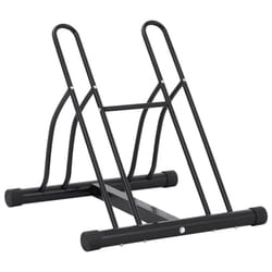 vidaXL Bicycle Stand for 2 Bikes Floor Freestanding Bike Floor Stand Steel