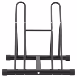 vidaXL Bicycle Stand for 2 Bikes Floor Freestanding Bike Floor Stand Steel