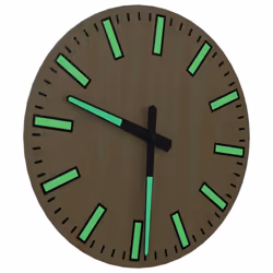 vidaXL Wall Clock with Luminous Scales and Pointers Round Wall Clock Yellow - Additional view 5